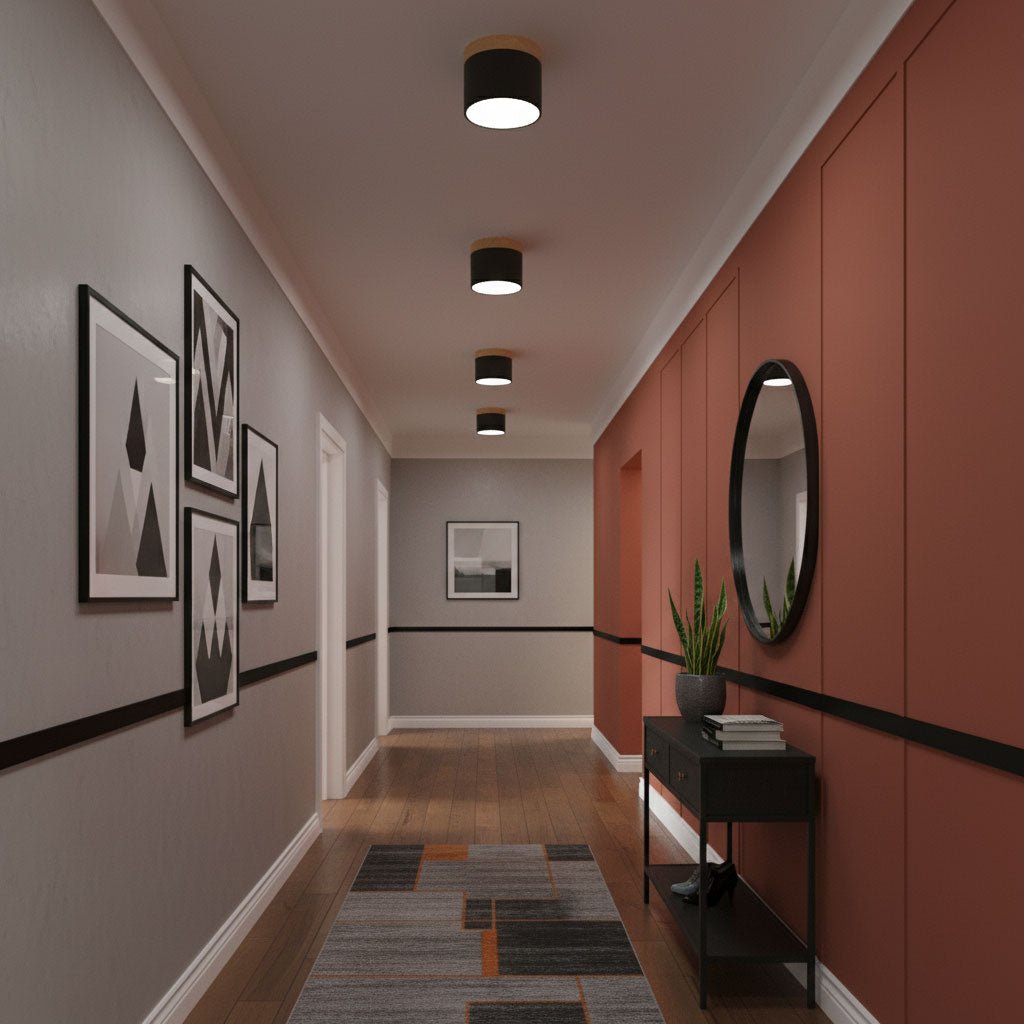 Alva Wooden Surface Downlight – Scandinavian Minimalist Ceiling Lamp
