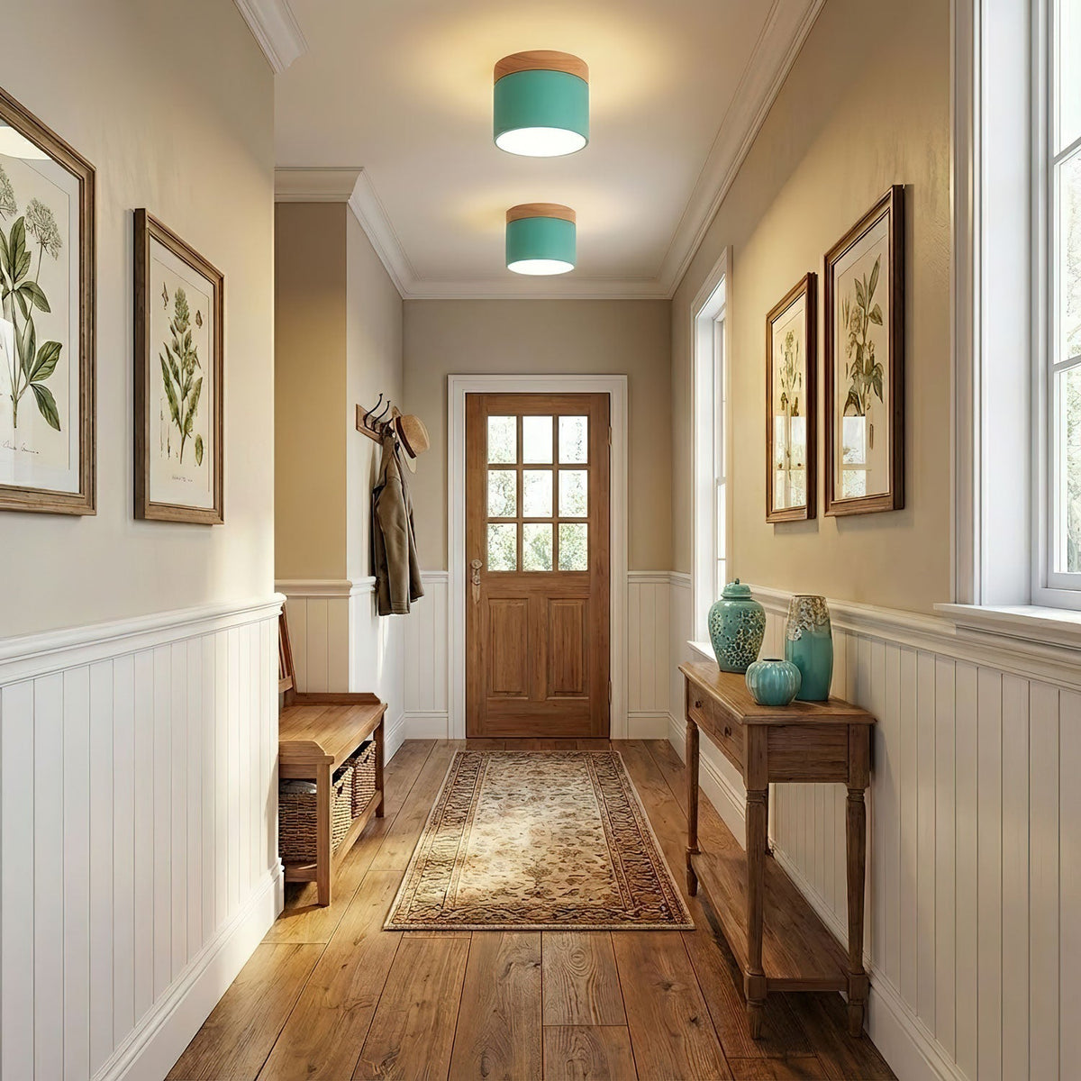 Alva Wooden Surface Downlight – Scandinavian Minimalist Ceiling Lamp
