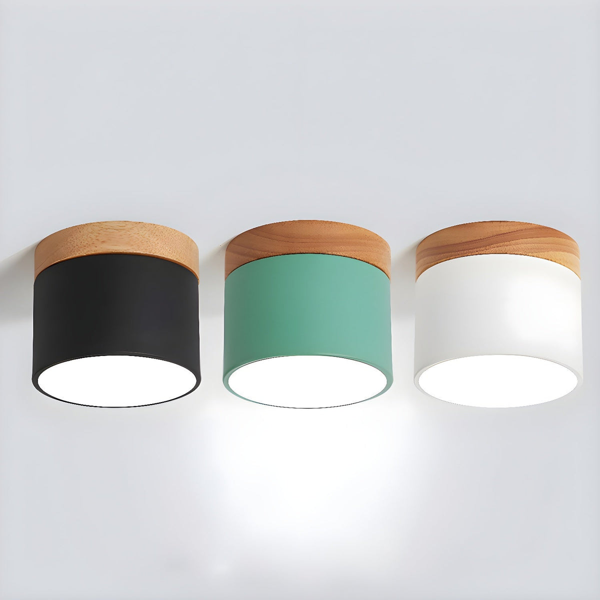Alva Wooden Surface Downlight – Scandinavian Minimalist Ceiling Lamp