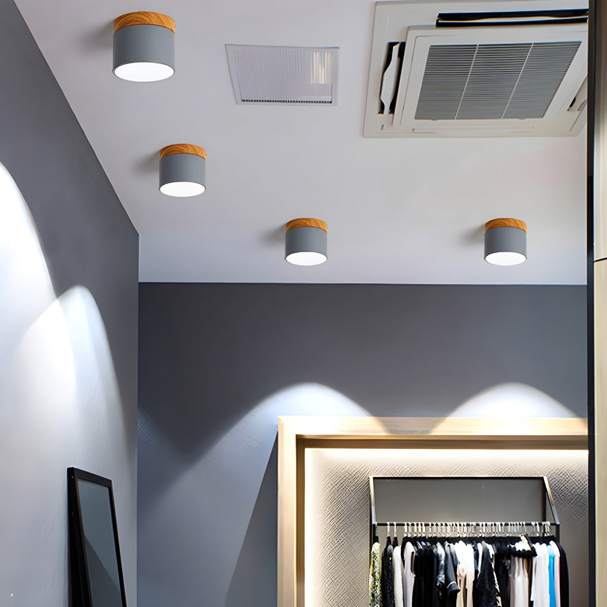 Alva Wooden Surface Downlight – Scandinavian Minimalist Ceiling Lamp