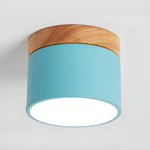 Alva Wooden Surface Downlight – Scandinavian Minimalist Ceiling Lamp