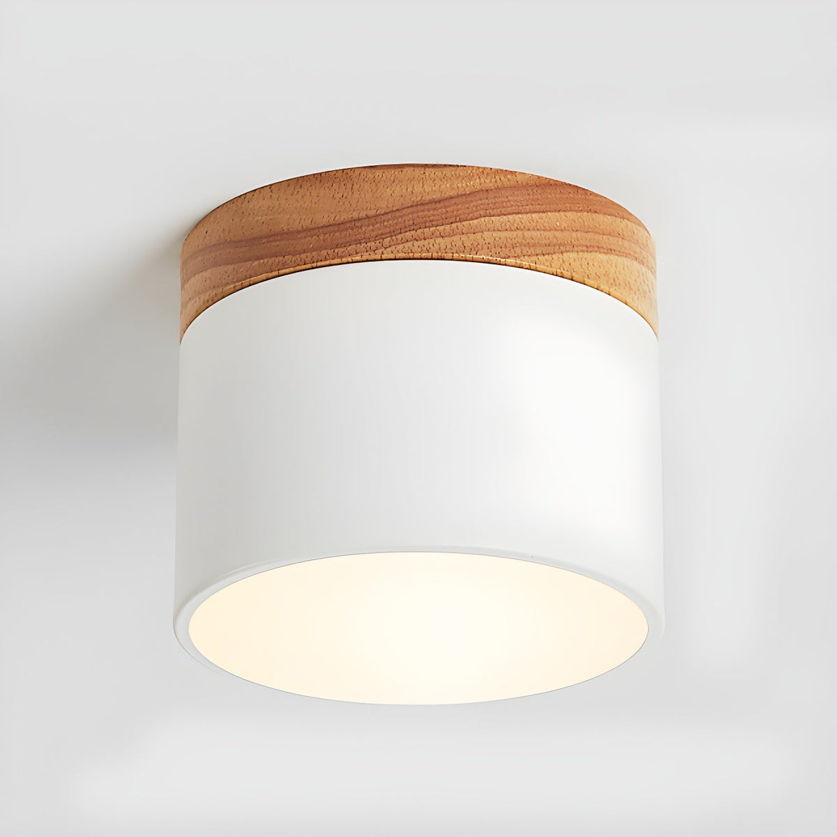 Alva Wooden Surface Downlight – Scandinavian Minimalist Ceiling Lamp