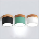 Alva Wooden Surface Downlight – Scandinavian Minimalist Ceiling Lamp