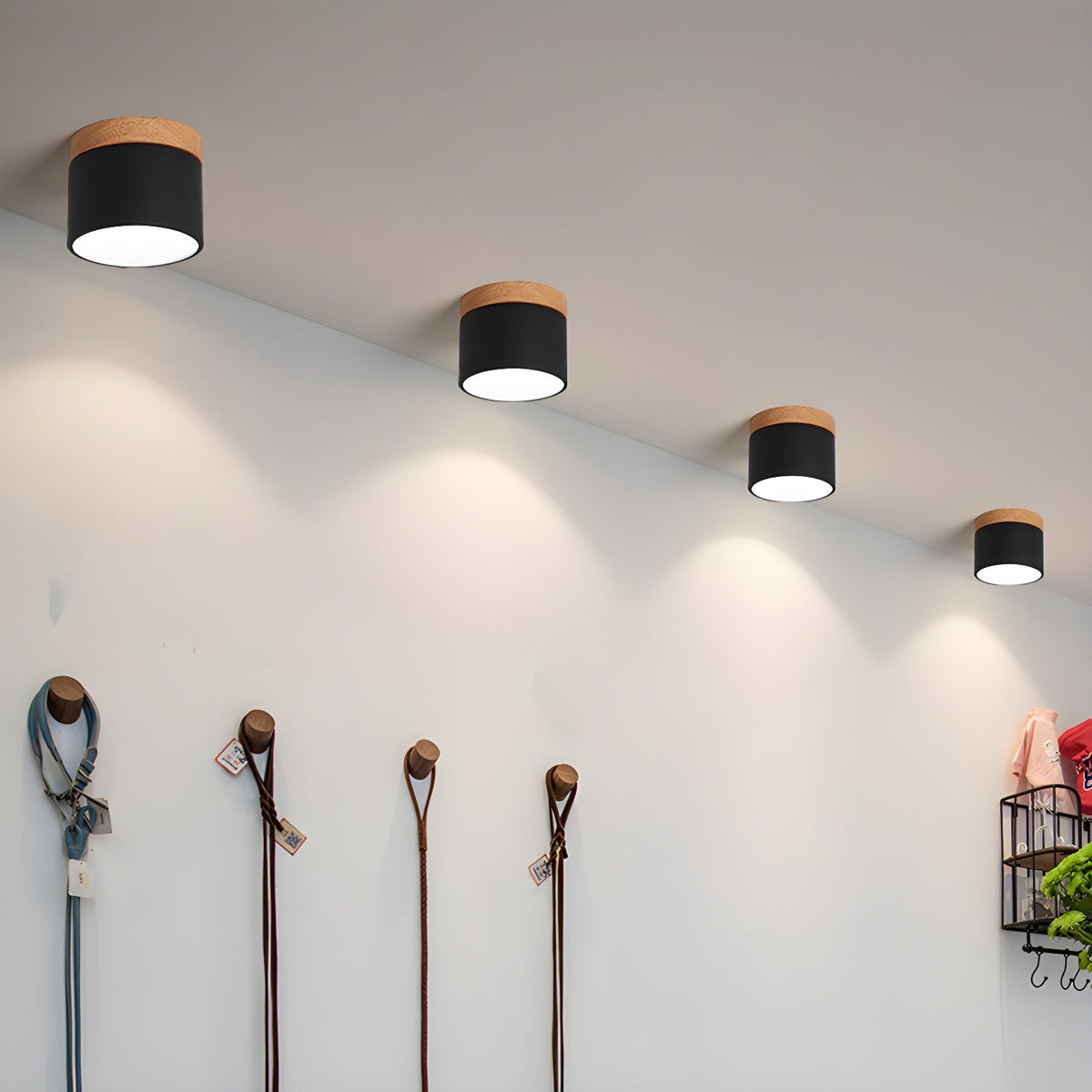 Alva Wooden Surface Downlight – Scandinavian Minimalist Ceiling Lamp