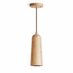 Alven Taper Wooden Pendant Light – Minimalist Hanging Lamp for Dining & Living Spaces