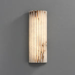 Alvia Alabaster Wall Sconce — Natural Stone LED Wall Light