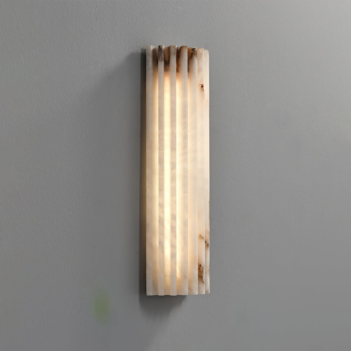 Alvia Alabaster Wall Sconce — Natural Stone LED Wall Light
