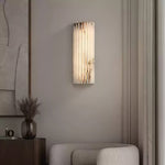 Alvia Alabaster Wall Sconce — Natural Stone LED Wall Light
