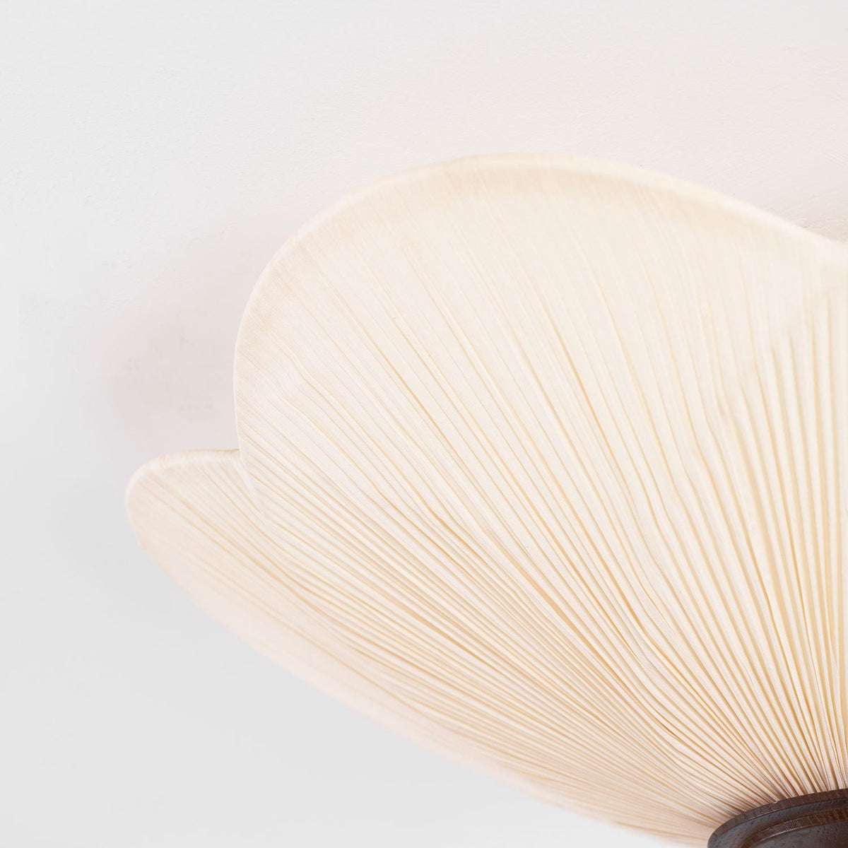 Amara Bloom Flush Mount Ceiling Light – Modern Fabric & Wood Semi-Flush Fixture