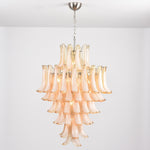 Amber Cloud Glass Petal Chandelier – Modern Designer Hanging Light