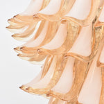 Amber Cloud Glass Petal Chandelier – Modern Designer Hanging Light