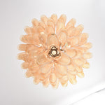 Amber Cloud Glass Petal Chandelier – Modern Designer Hanging Light