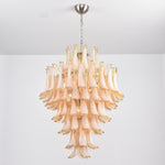 Amber Cloud Glass Petal Chandelier – Modern Designer Hanging Light