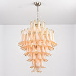 Amber Cloud Glass Petal Chandelier – Modern Designer Hanging Light