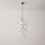 Amber Prism Linear Chandelier in Gold Finish