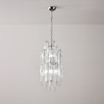 Amber Prism Linear Chandelier in Gold Finish