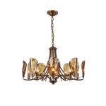 amber-shell-chandelier