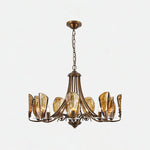 amber-shell-chandelier