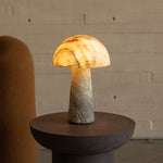 Aurora Jade Table Lamp – Sculptural Natural Stone LED Accent Light