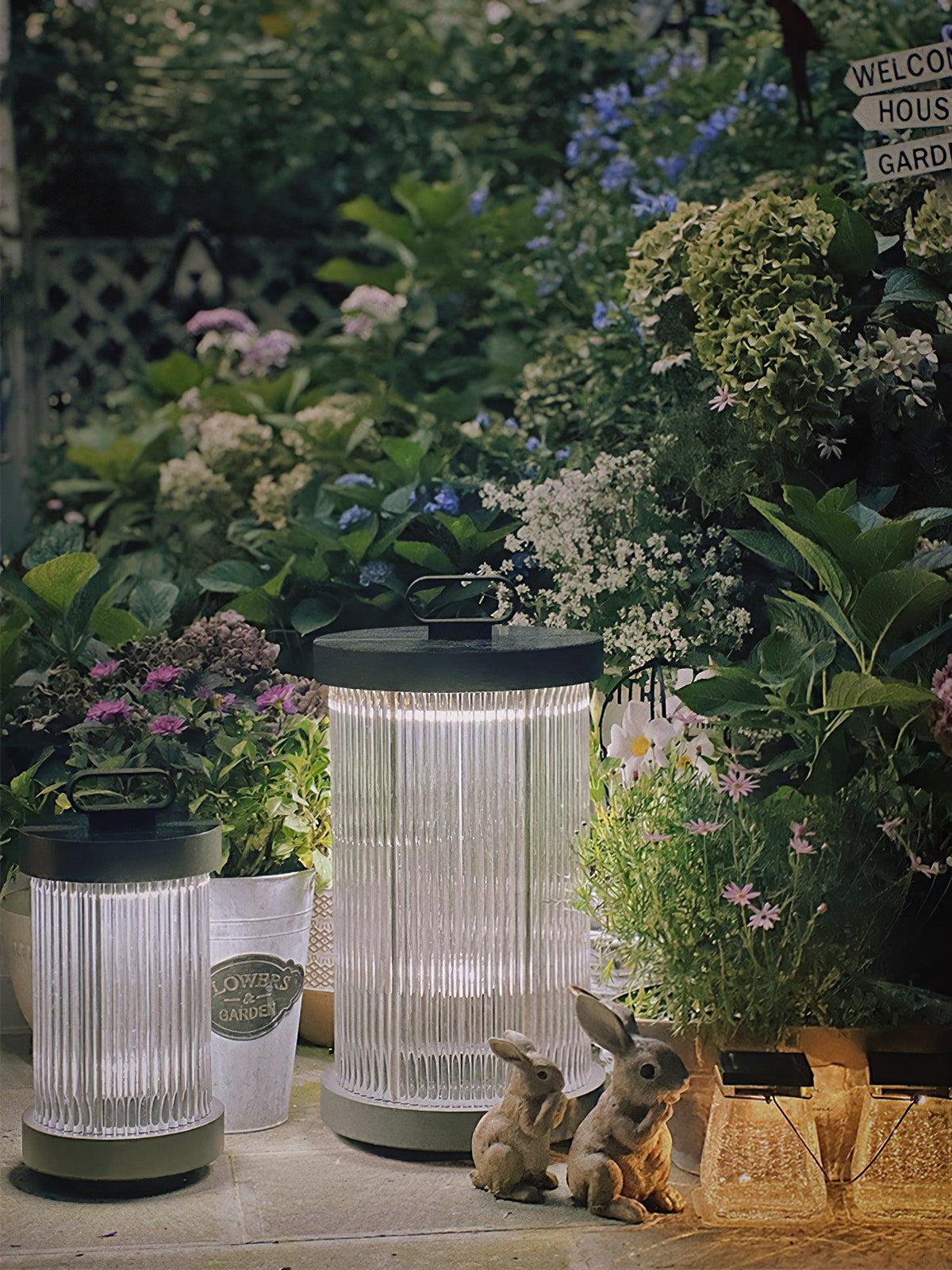 Ambient Line Lantern Garden Light – Stainless Steel Outdoor Post Lamp