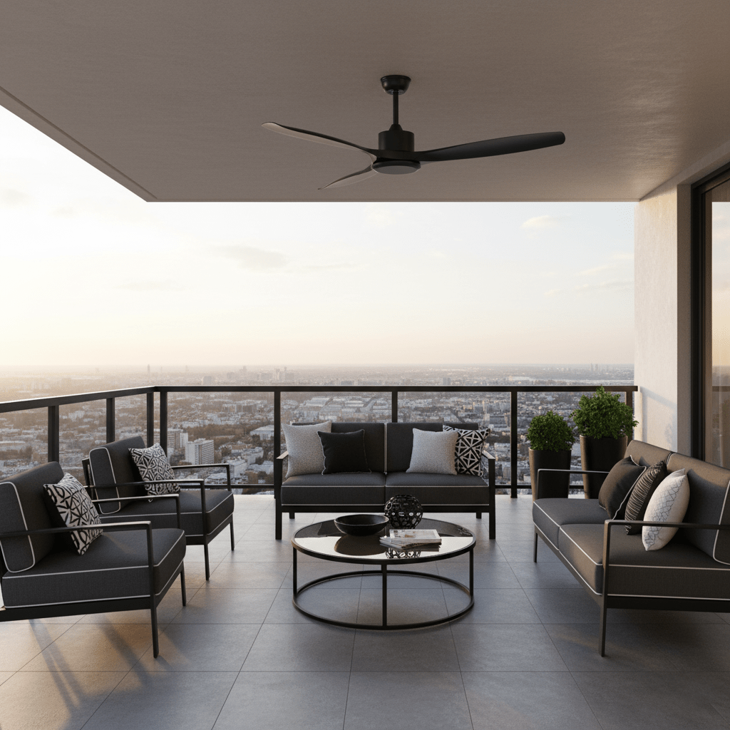 Amelia Ceiling Fan — Sculpted ABS Blades, DC Motor, 42-52 Inch