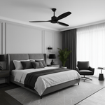 Amelia Ceiling Fan — Sculpted ABS Blades, DC Motor, 42-52 Inch
