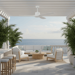 Amelia Ceiling Fan — Sculpted ABS Blades, DC Motor, 42-52 Inch