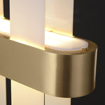 Amelie Brass and Acrylic LED Chandelier for Dining Room and Living Space