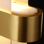 Amelie Brass and Acrylic LED Chandelier for Dining Room and Living Space