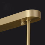 Amelie Brass and Acrylic LED Chandelier for Dining Room and Living Space