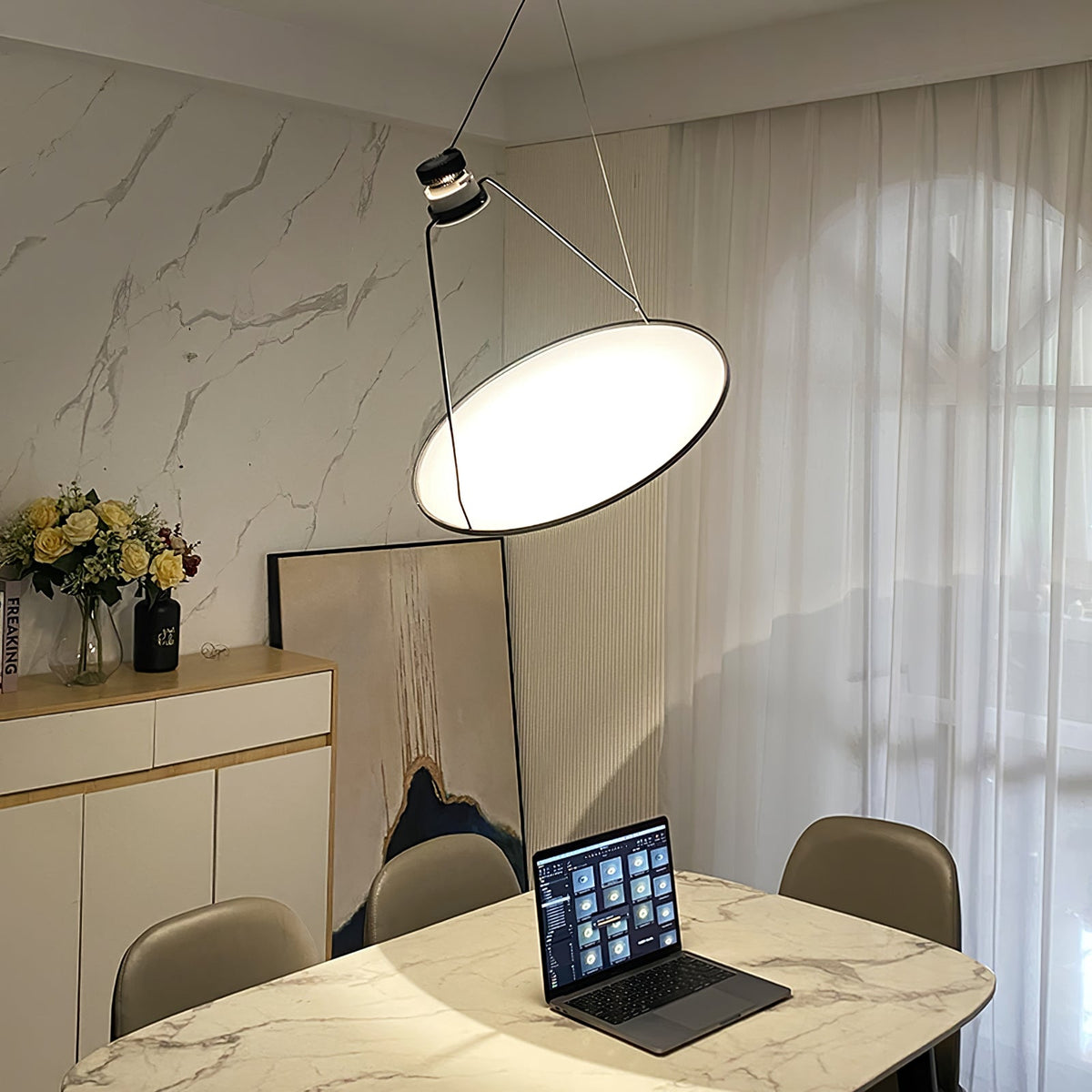 Amisol Designer LED Pendant Light – Minimalist Architectural Illumination