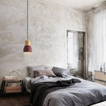 Andenon Cement Pendant Light – Modern Minimalist Wood & Concrete Hanging Lamp