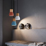 Andenon Cement Pendant Light – Modern Minimalist Wood & Concrete Hanging Lamp