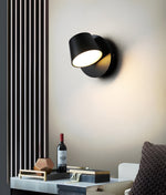 Lumina 360° Adjustable Plug-In LED Wall Sconce in Black or White