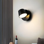 Lumina 360° Adjustable Plug-In LED Wall Sconce in Black or White