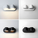 Lumina 360° Adjustable Plug-In LED Wall Sconce in Black or White