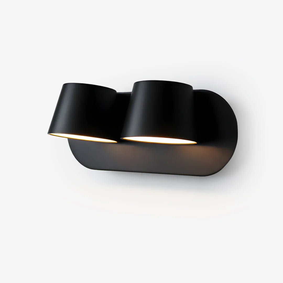 Lumina 360° Adjustable Plug-In LED Wall Sconce in Black or White