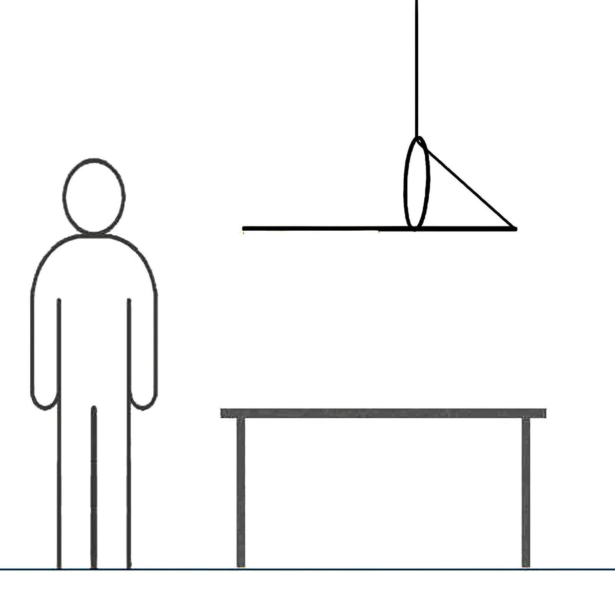 Angled Linear Pendant Light