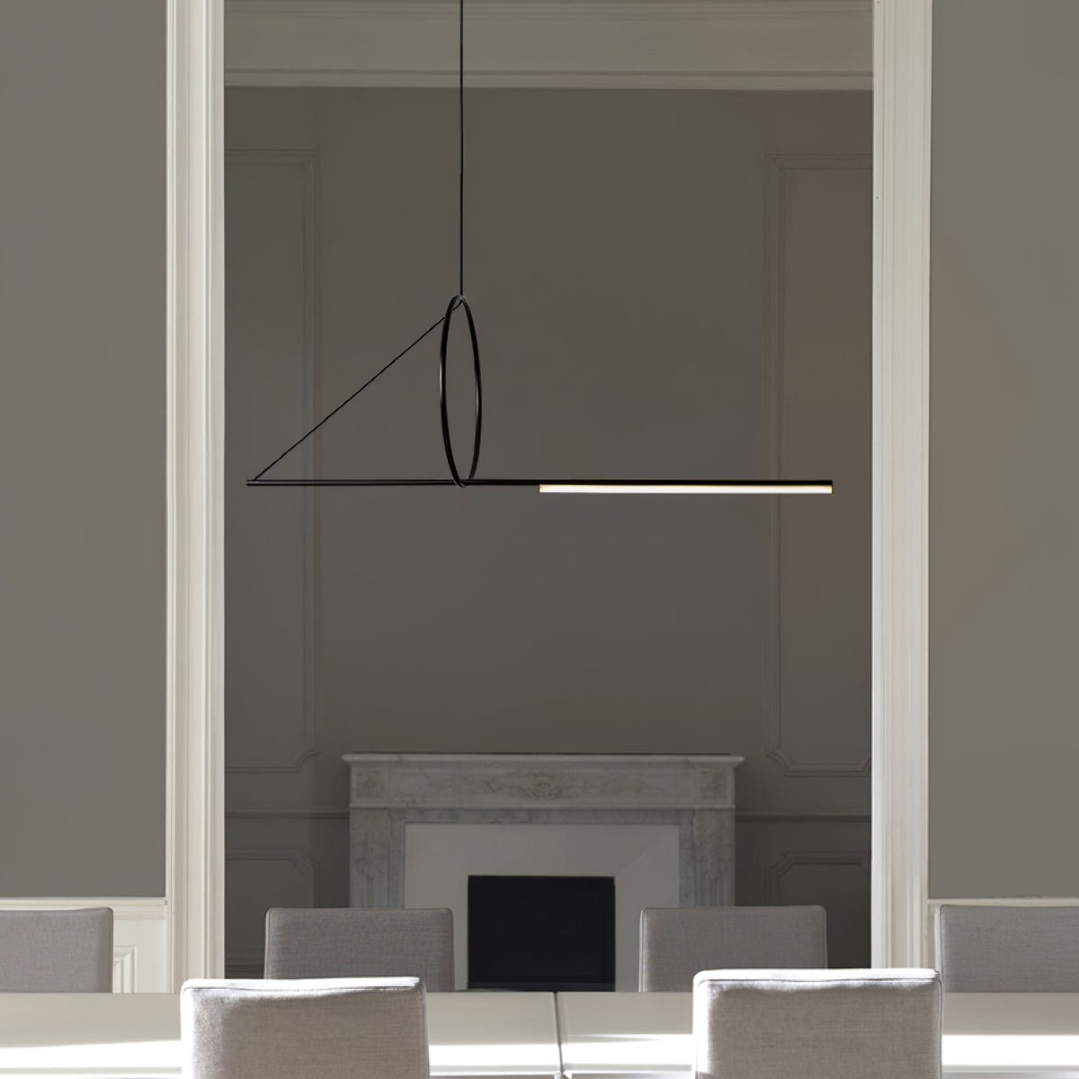 Angled Linear Pendant Light