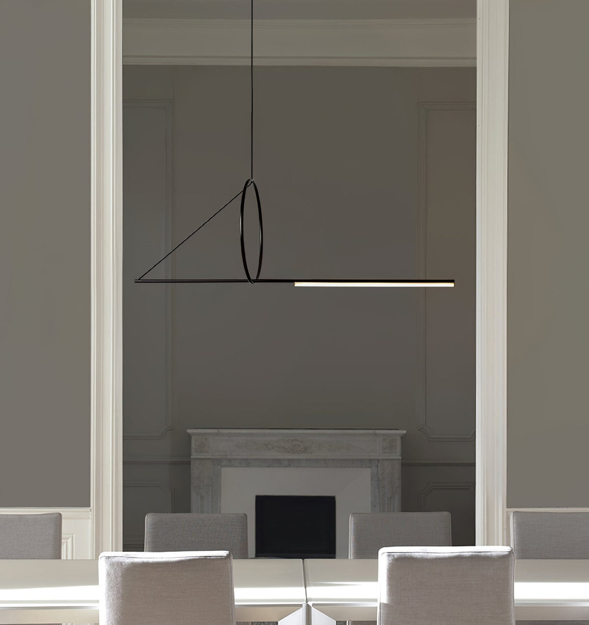 Angled Linear Pendant Light