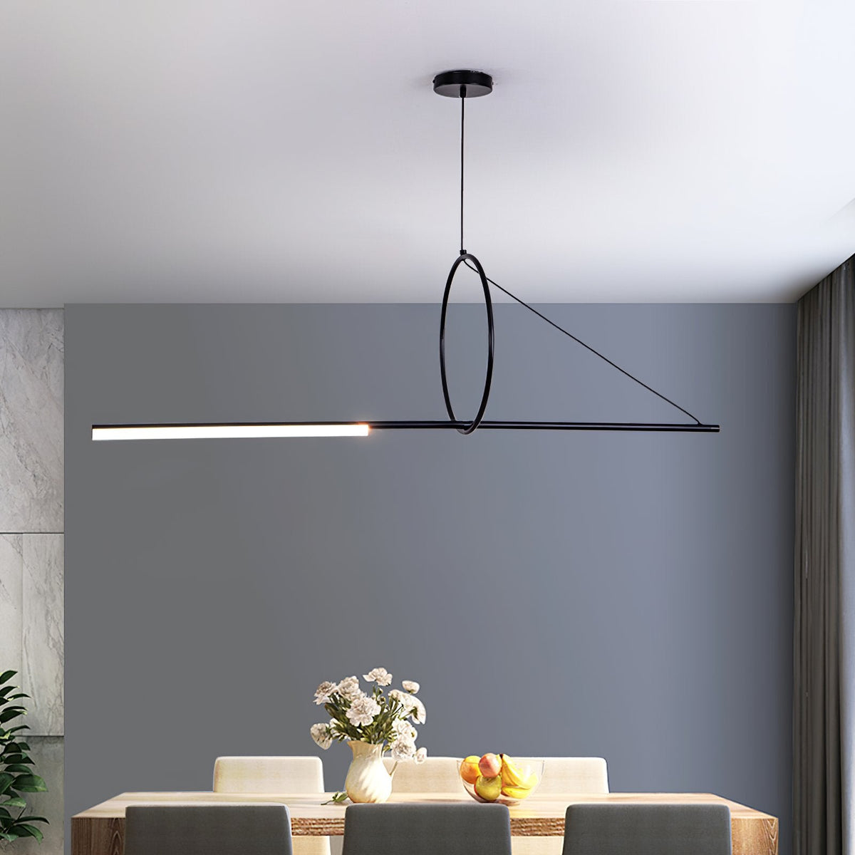 Angled Linear Pendant Light