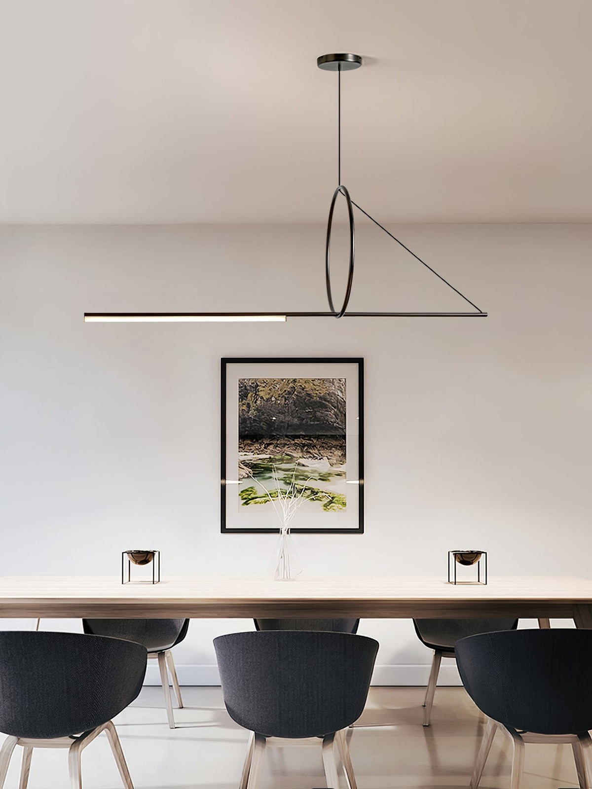 Angled Linear Pendant Light