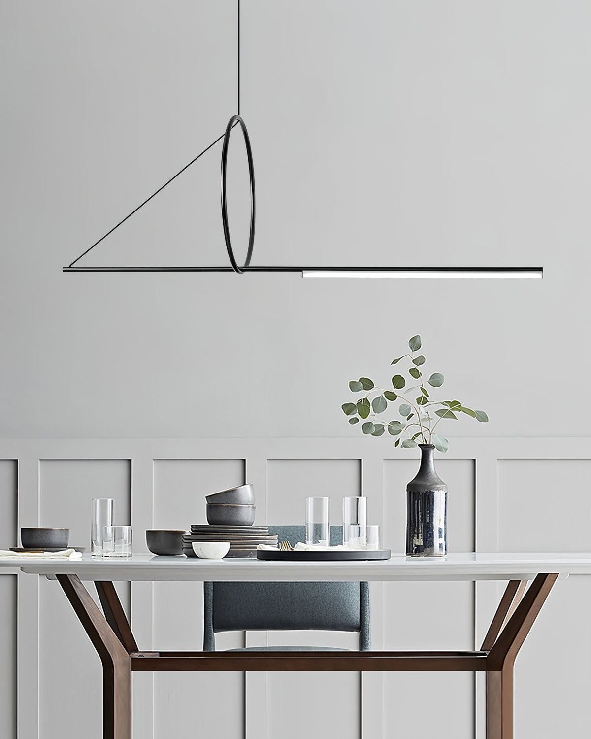 Angled Linear Pendant Light