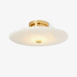 Ankeny Alabaster Wall Sconce in Brass or Black – Hand-Carved Stone LED Wall Light