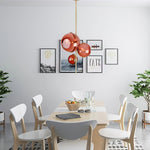 Another Day Chandelier – Modern Glass and Iron Pendant Light