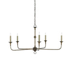 Elara Candle Chandelier – Modern Brass Candelabra Chandelier for Dining Room