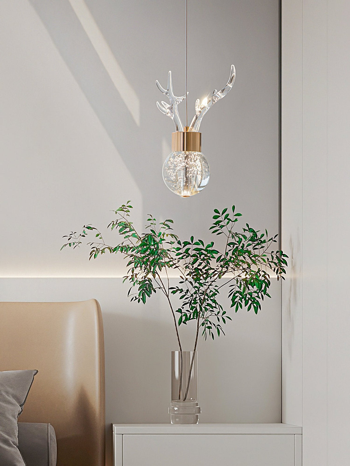 Antler Bubble Pendant Light