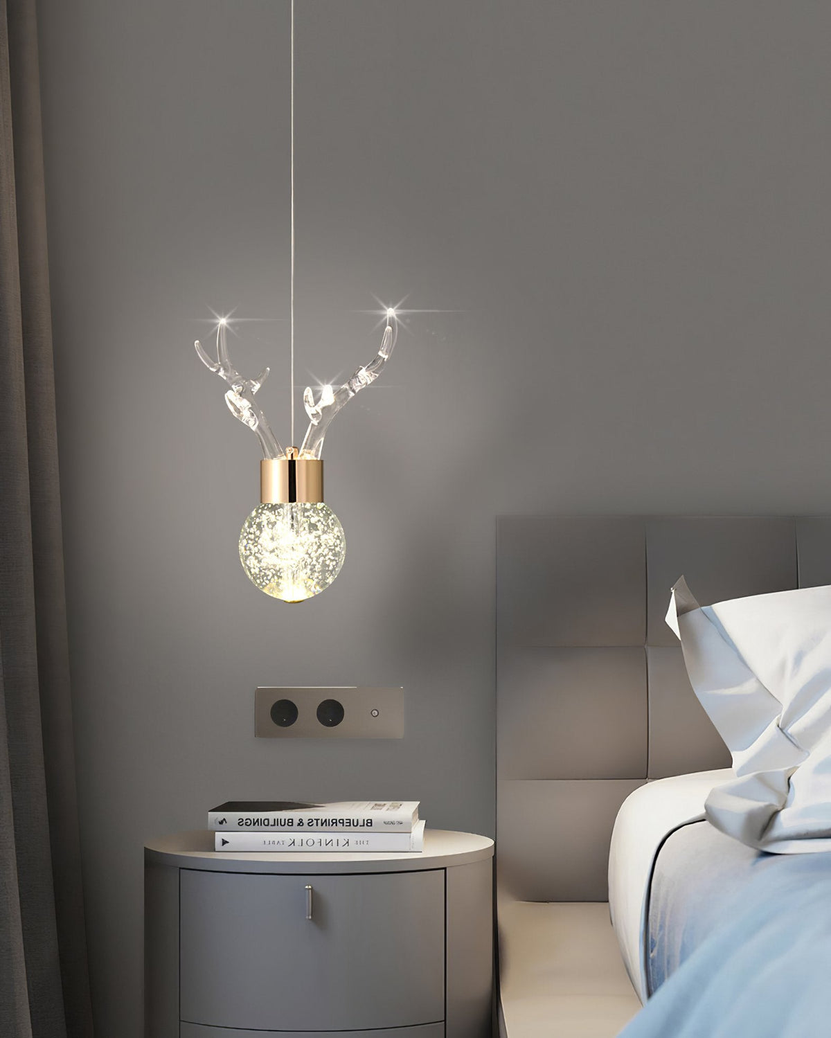 Antler Bubble Pendant Light