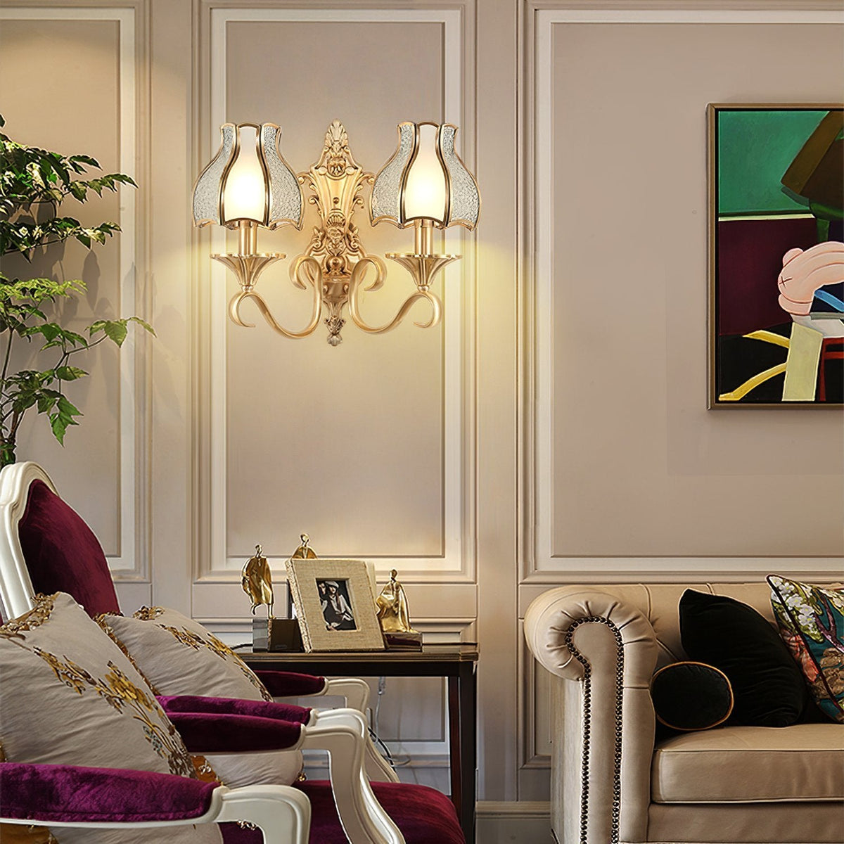 Anvia Brass Wall Light