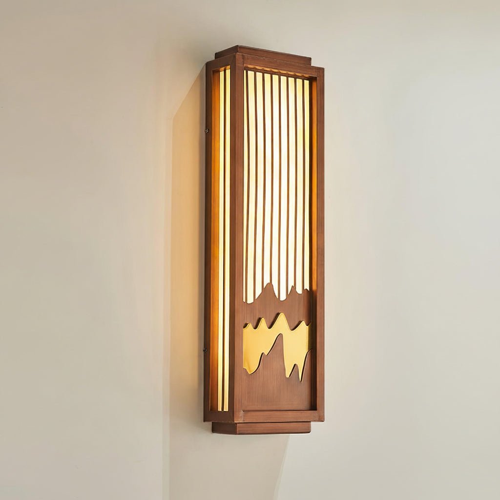 Anvia Outdoor Wall Light in Stainless Steel and Alabaster